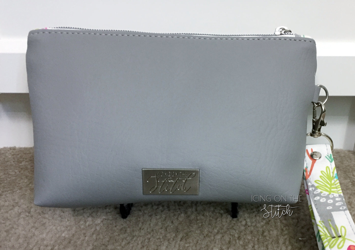 Woodland Print Double Zipper Wristlet
