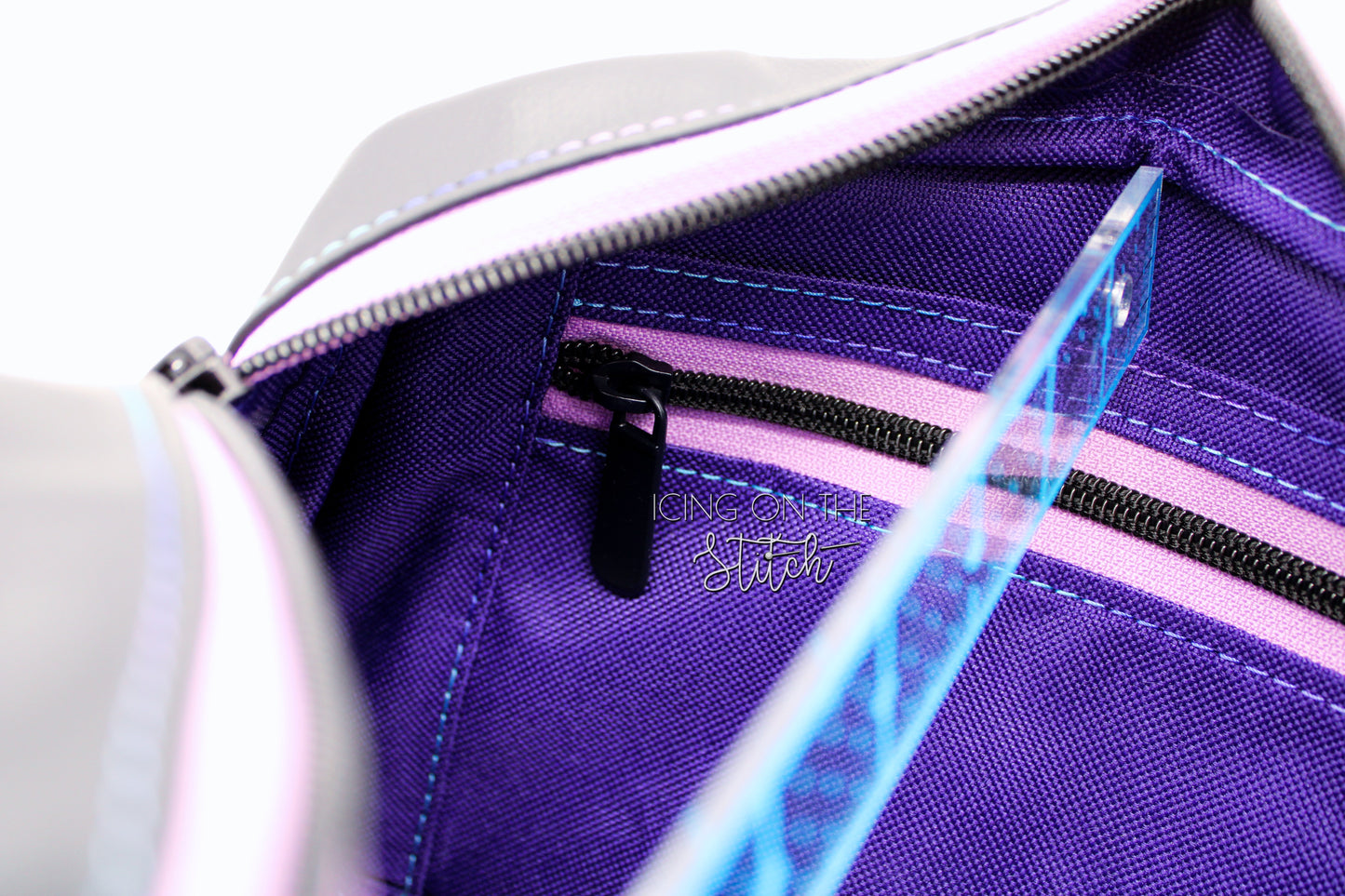 Neon Bats Halloween Crossbody Bag
