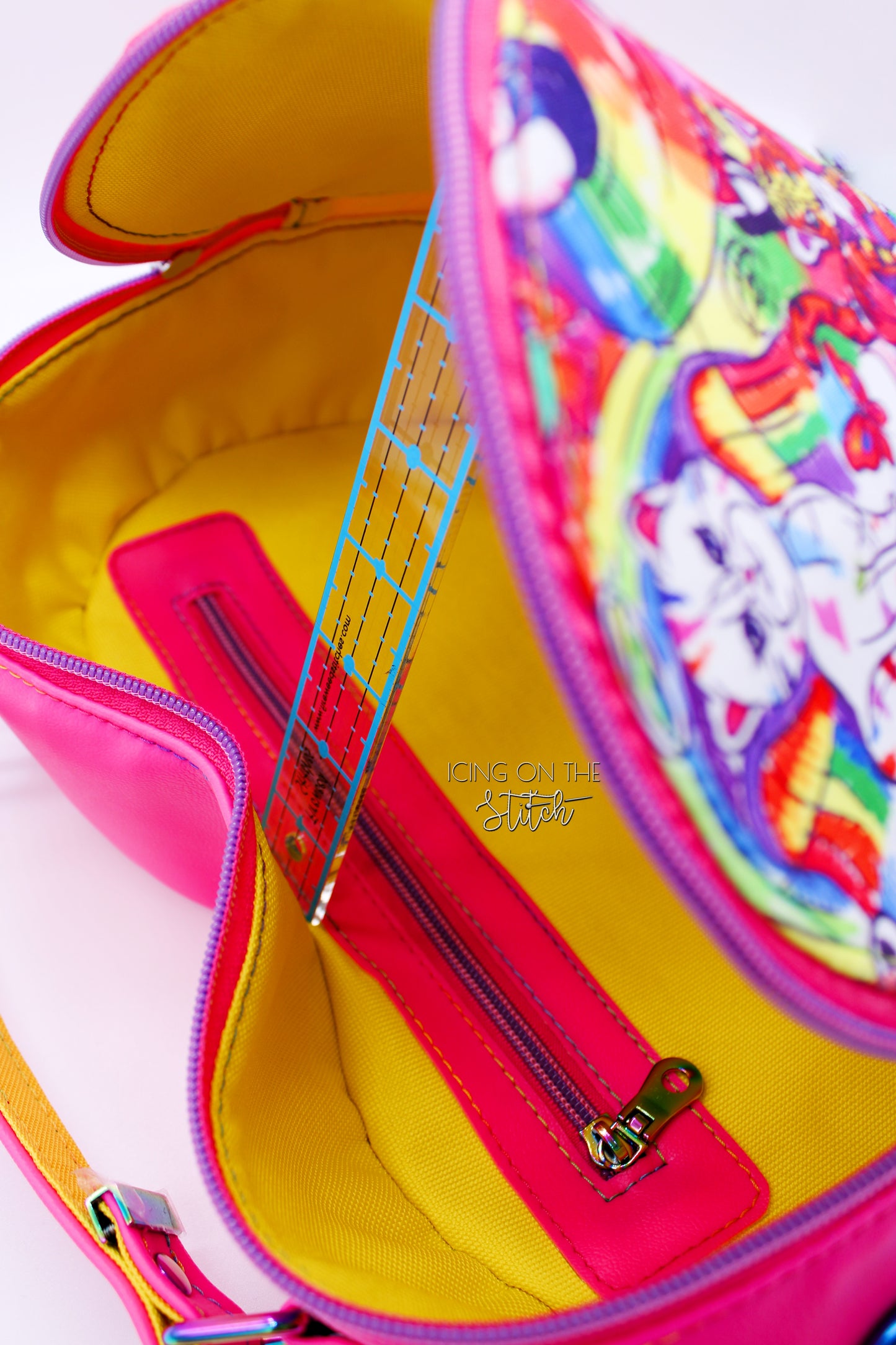 Neon Animal Friends Heart Shaped Crossbody Bag