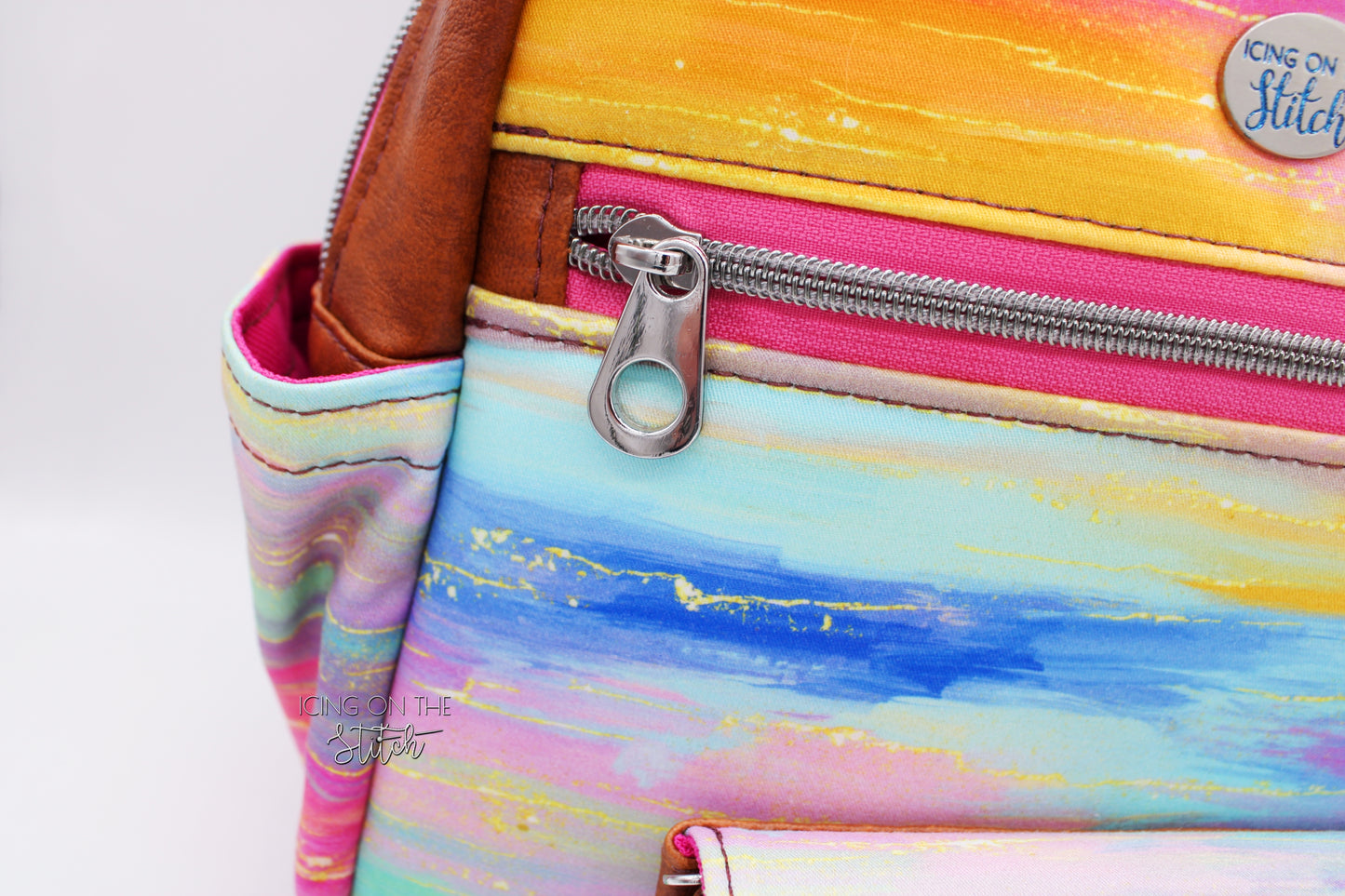 Rainbow Sunset Mini Backpack and Wallet Set