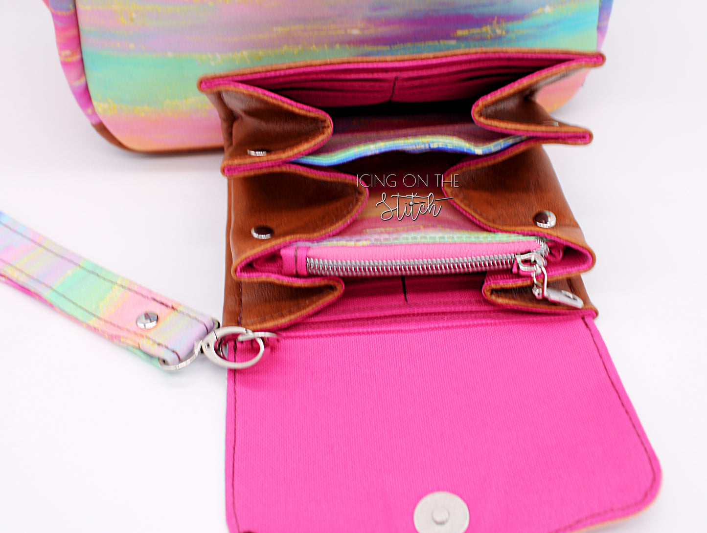 Rainbow Sunset Mini Backpack and Wallet Set