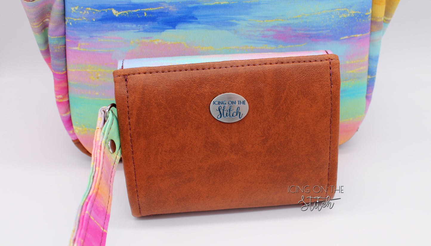 Rainbow Sunset Mini Backpack and Wallet Set