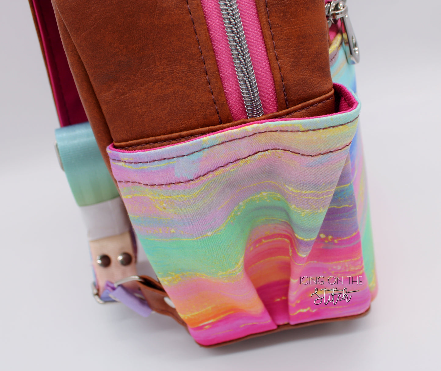 Rainbow Sunset Mini Backpack and Wallet Set