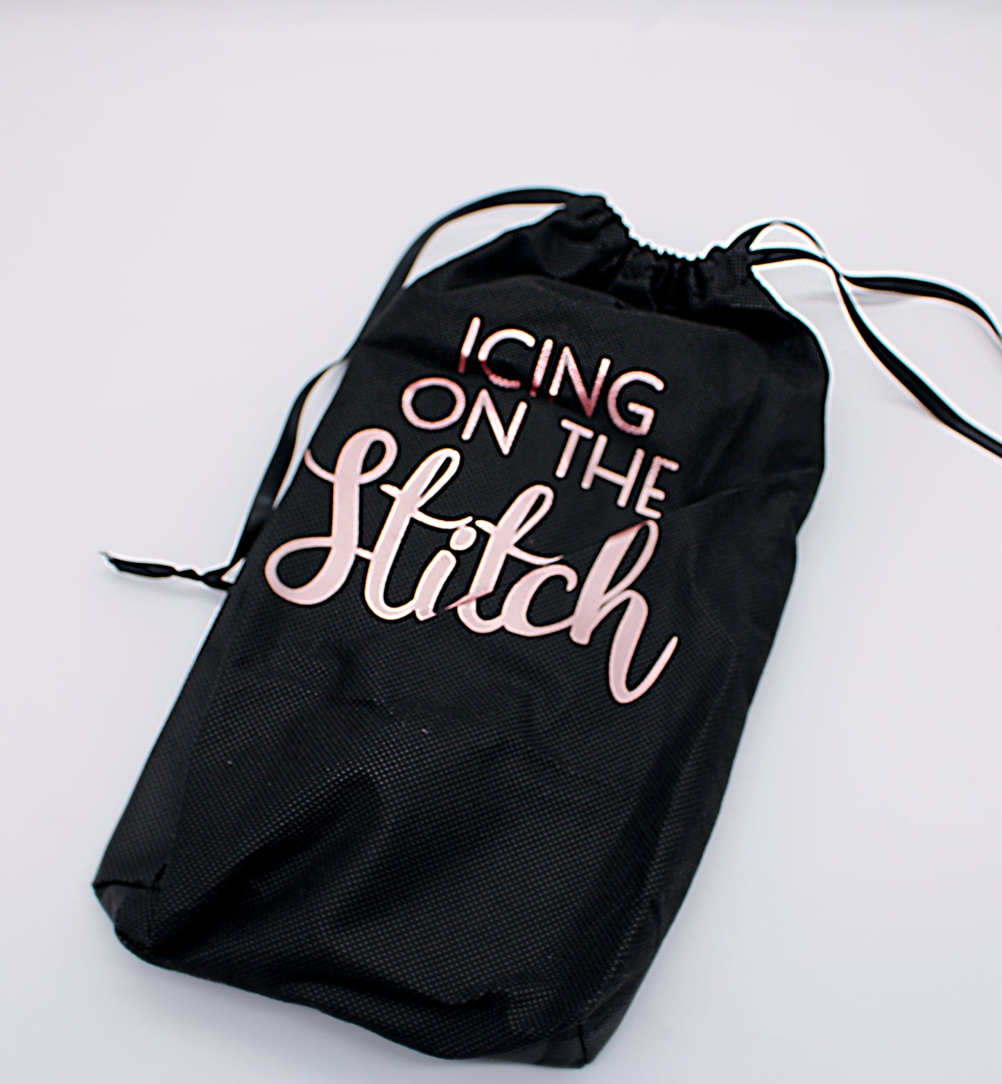Rebel Princess Black and Rose Gold Zip Around Wallet