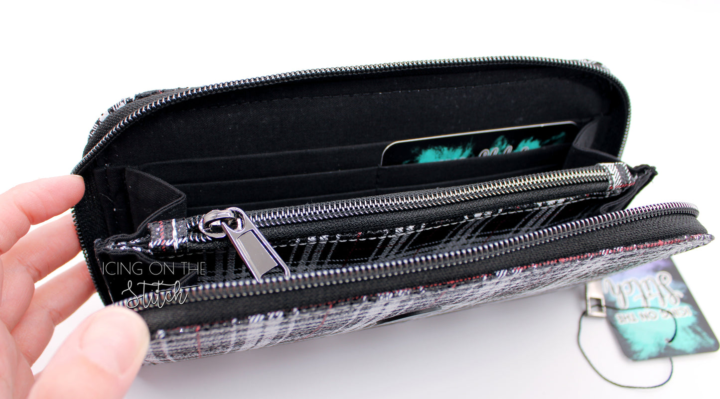 90's Clueless Inspired Zip Around Wallet