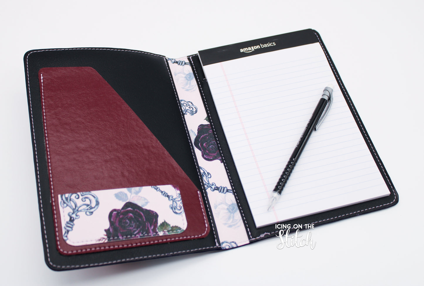 Key to My Heart Gothic Roses Junior Legal Pad Cover