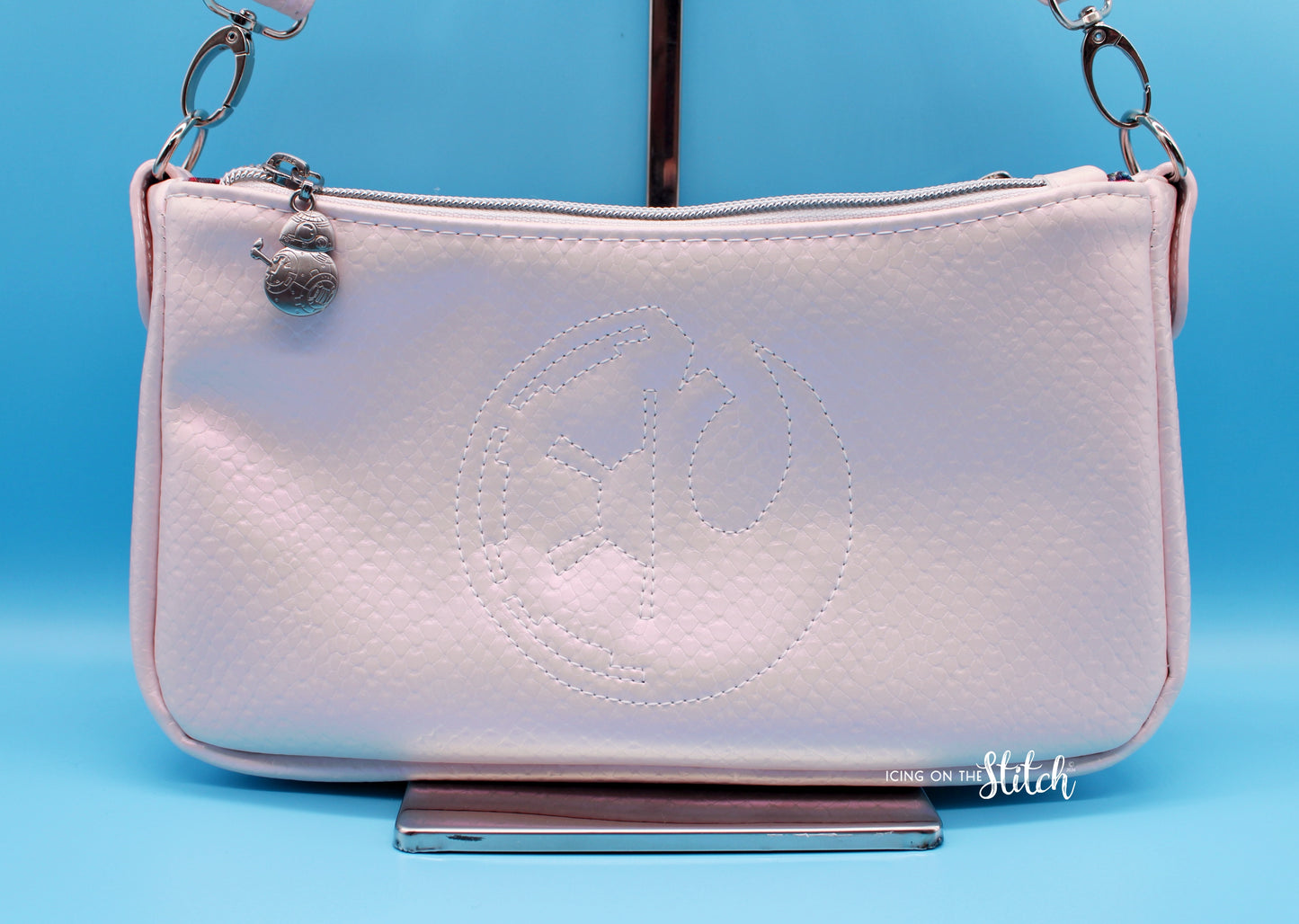 Pale Pink Scales Floral Wars Aries Crossbody