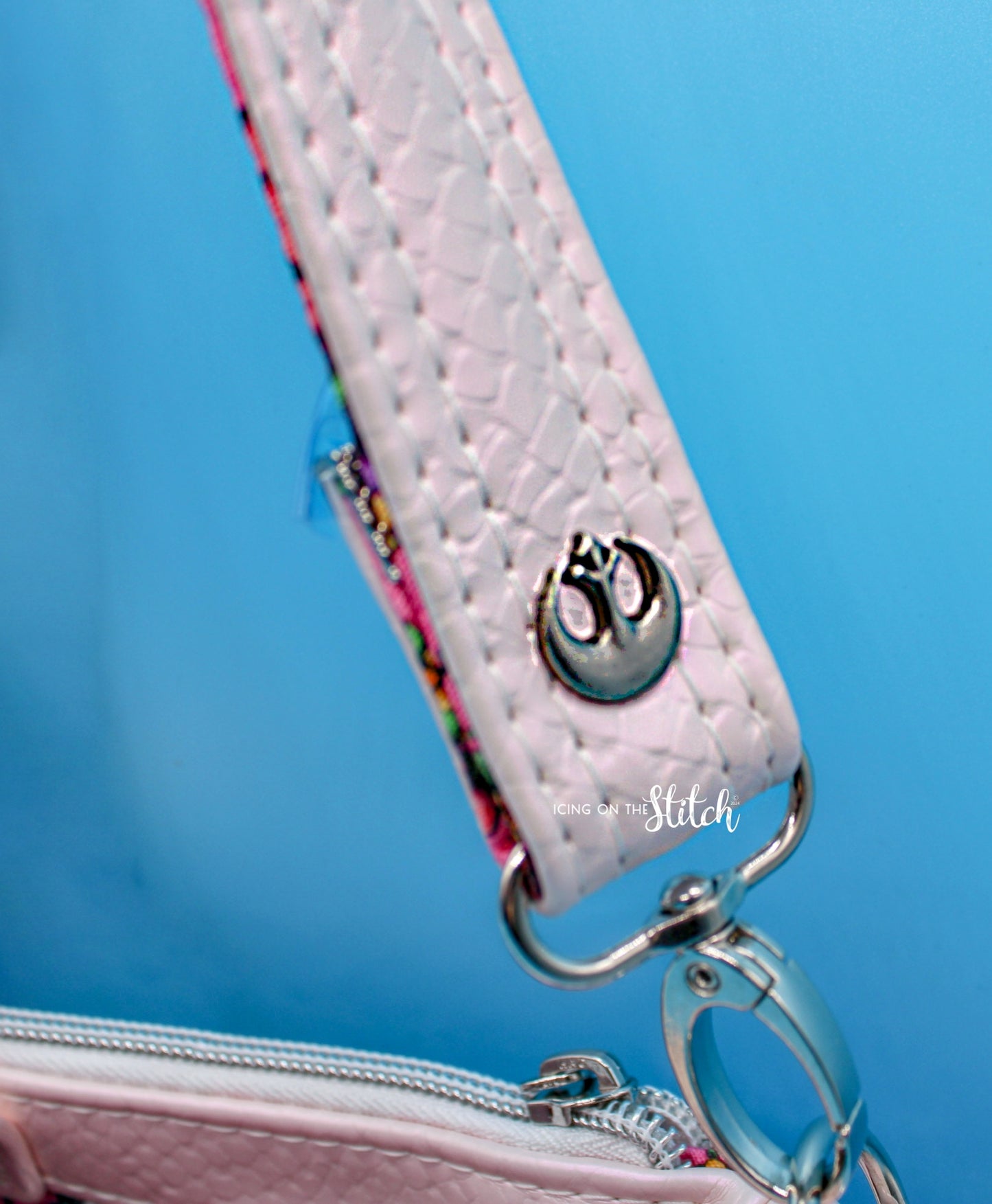 Pale Pink Scales Floral Wars Aries Crossbody
