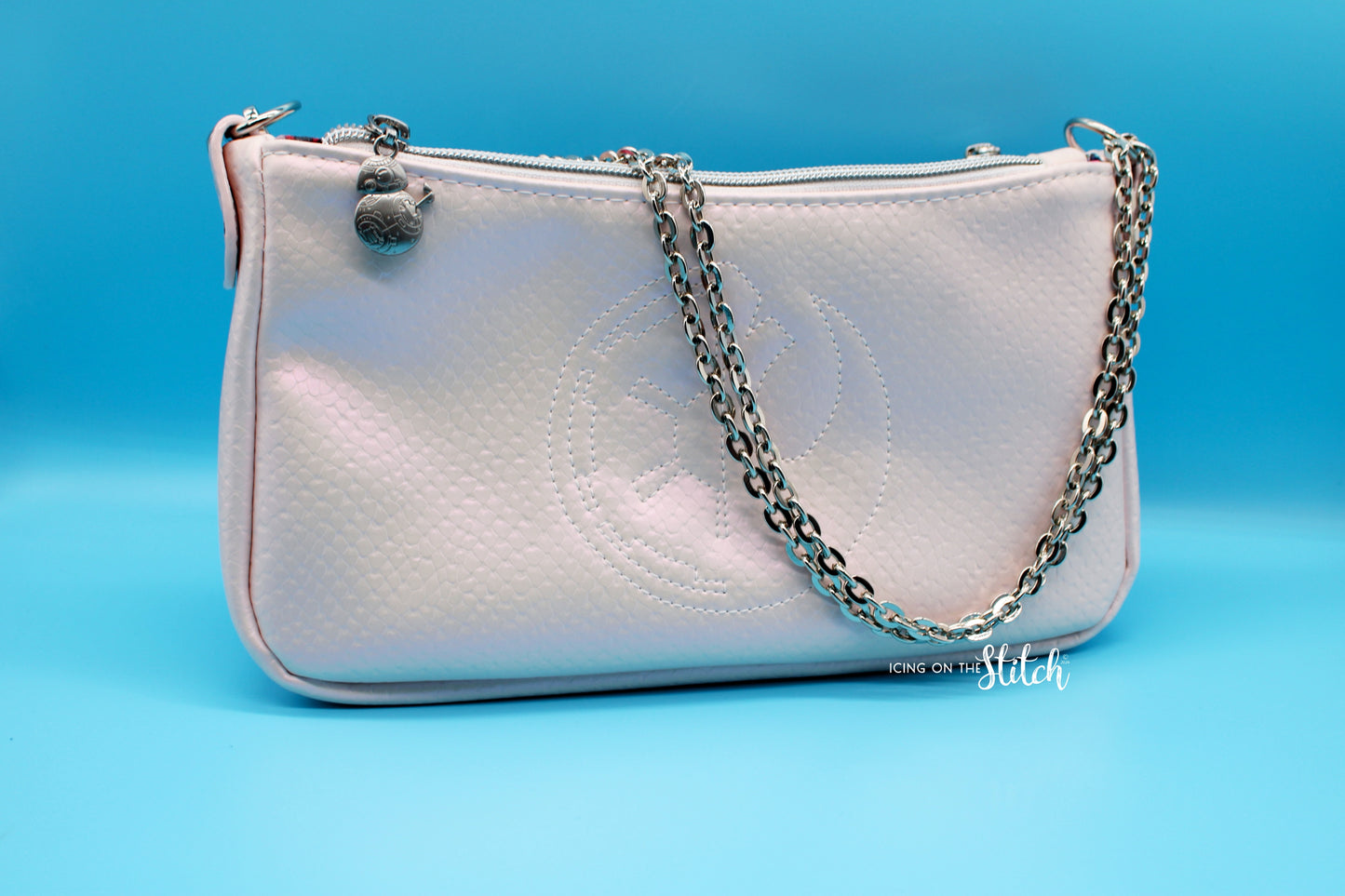 Pale Pink Scales Floral Wars Aries Crossbody