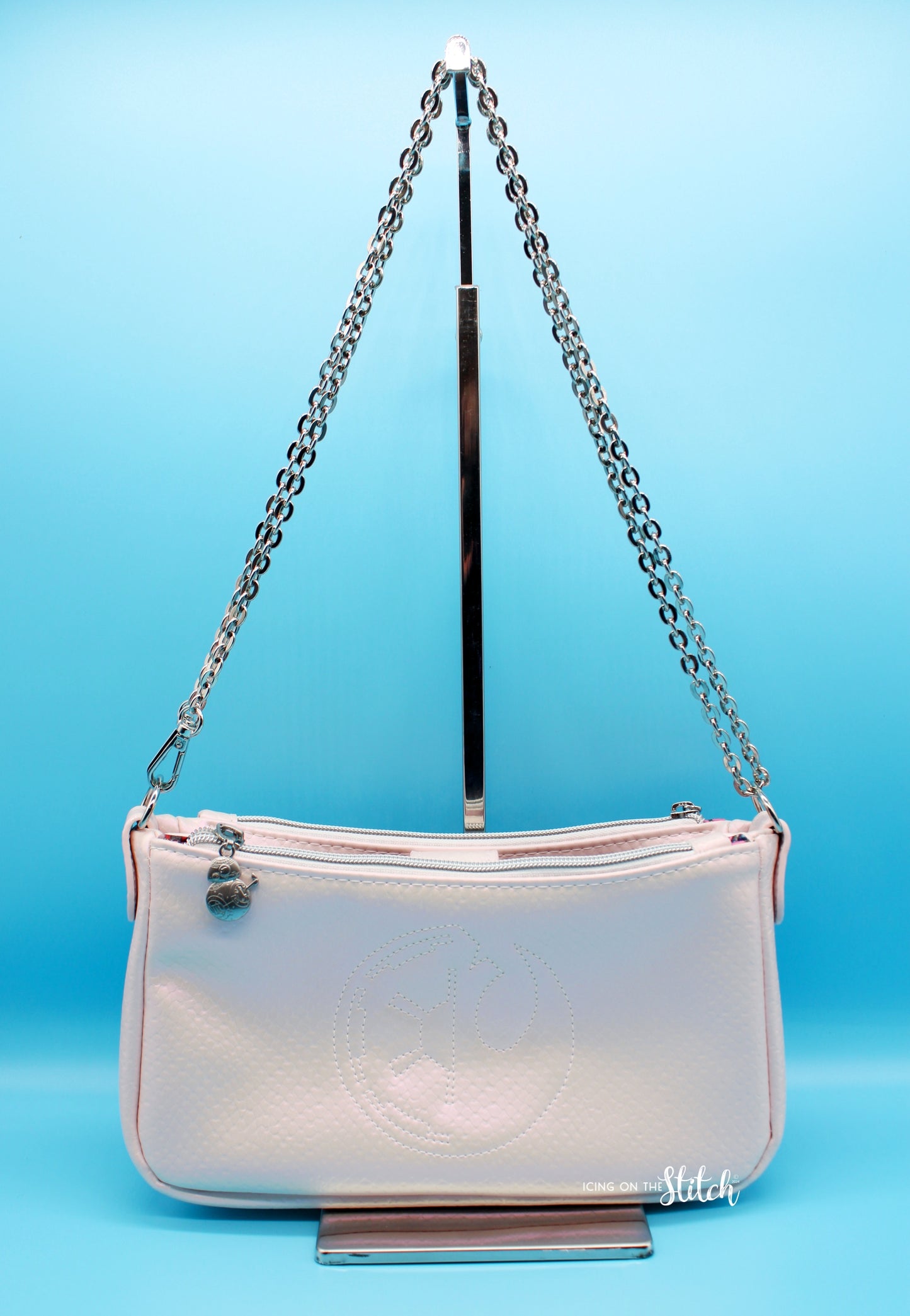 Pale Pink Scales Floral Wars Aries Crossbody