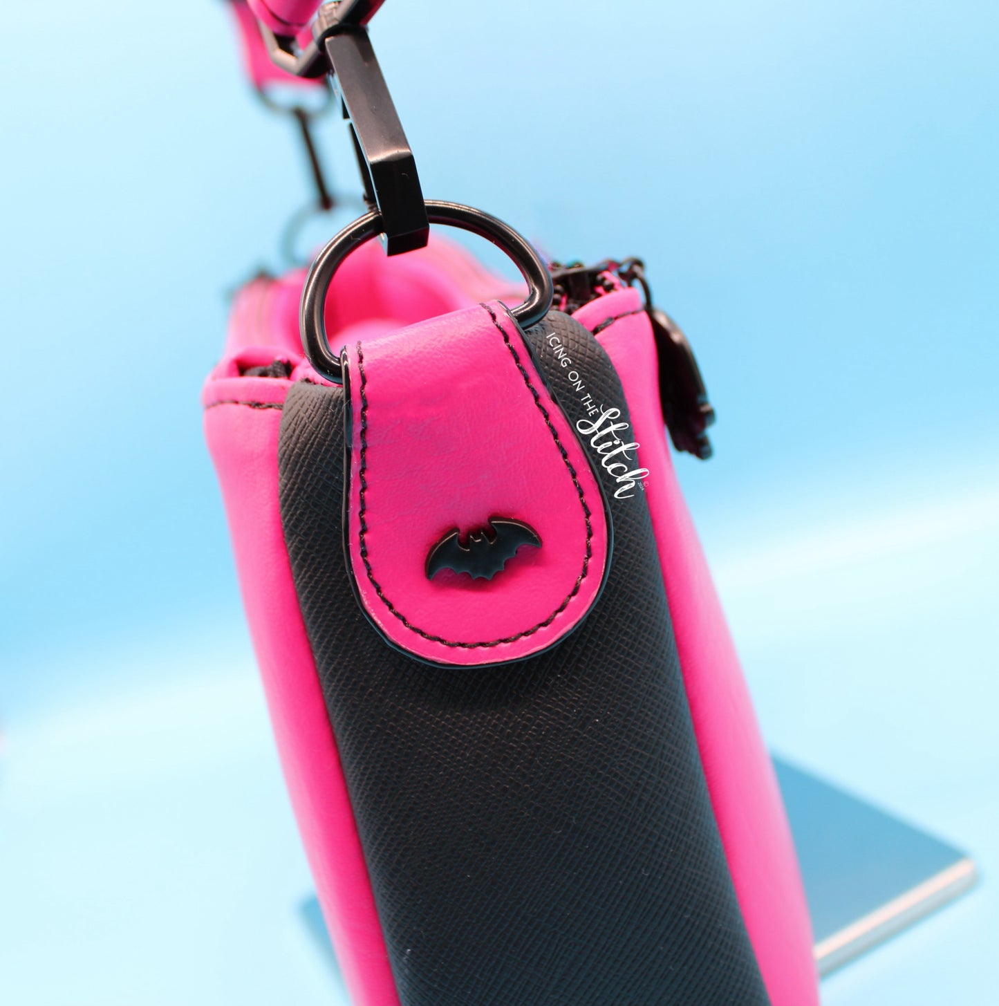 Black and Pink Gothic Aries Crossbody