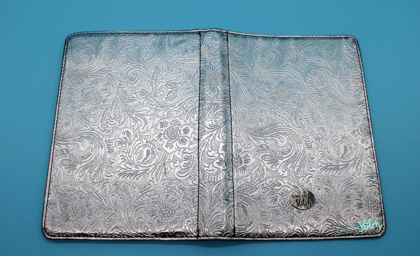 Tooled Silver Junior Legal Pad Cover
