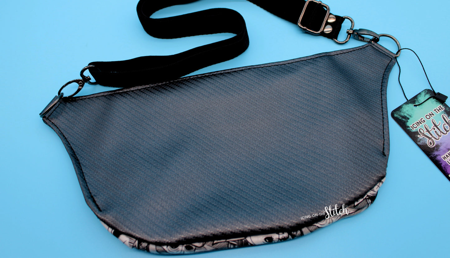 Baby Yoda Black and White Waist Pack