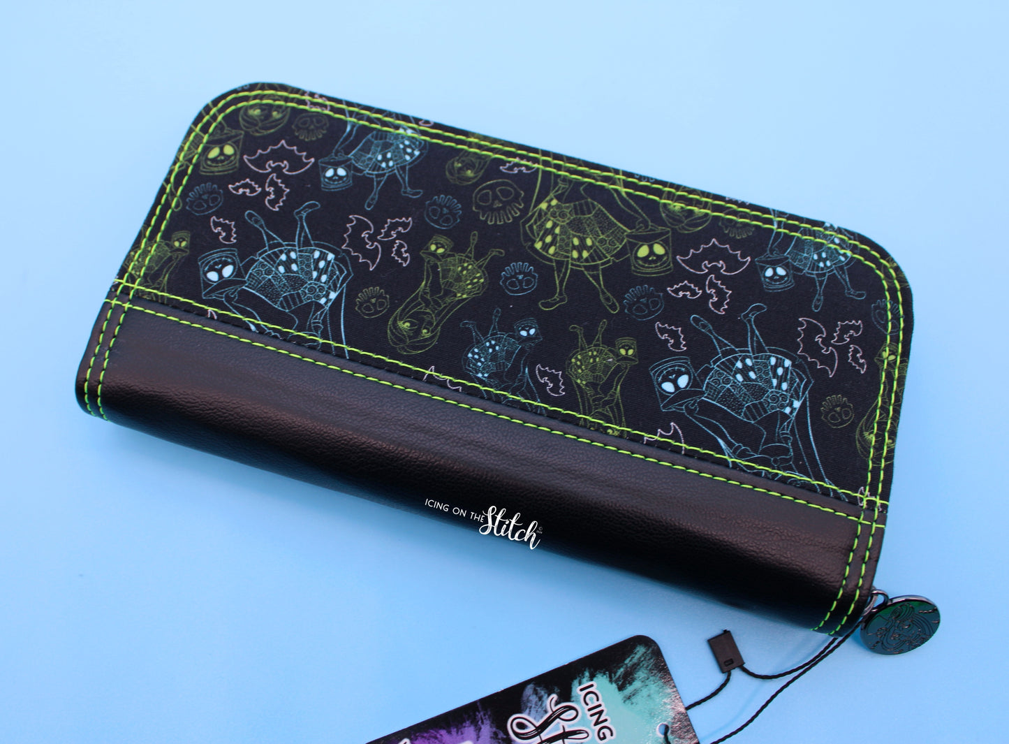 Neon Sally Zip Around Wallet