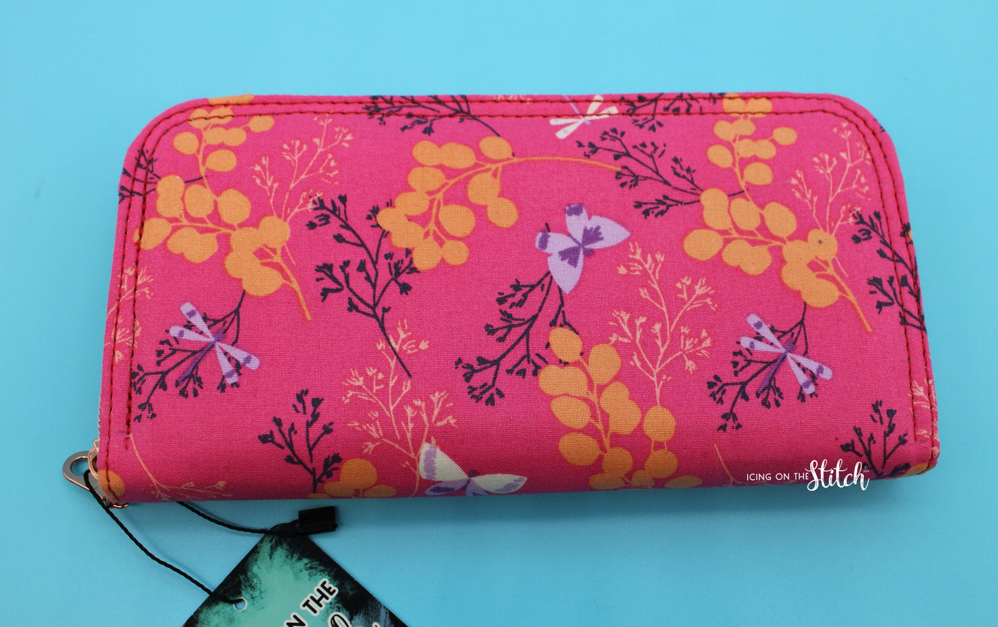Pink Zip Around Wallet
