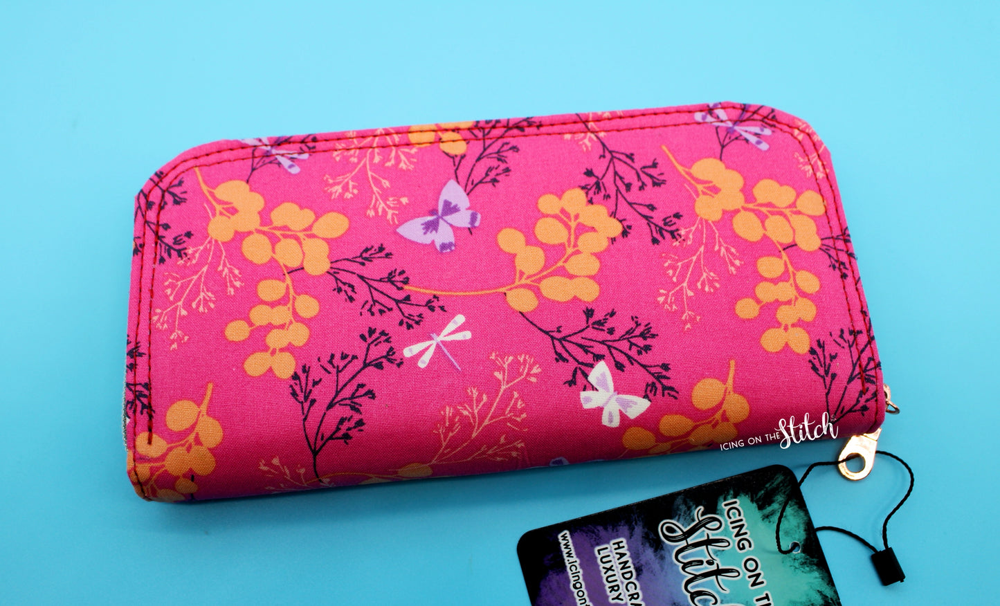 Pink Zip Around Wallet