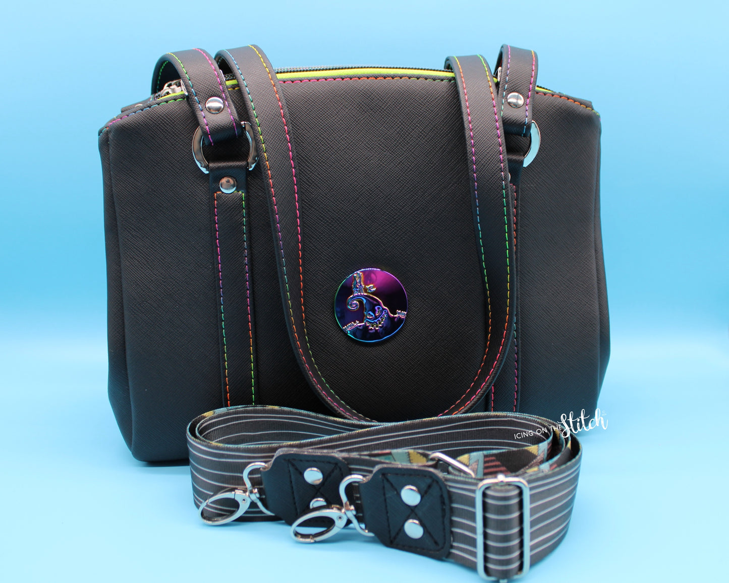 Splitting Seams Nightmare Before Christmas Inspired Shoulder Bag