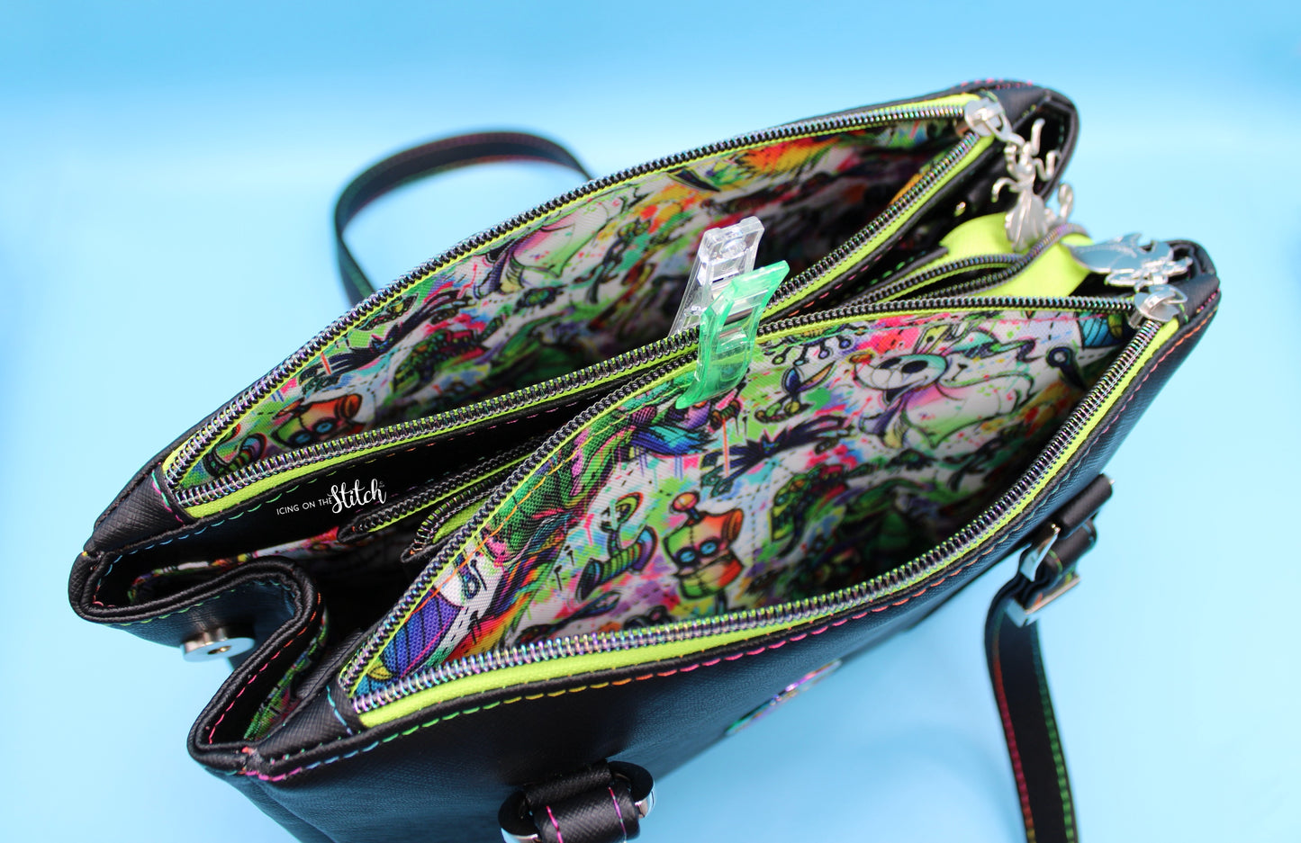 Splitting Seams Nightmare Before Christmas Inspired Shoulder Bag