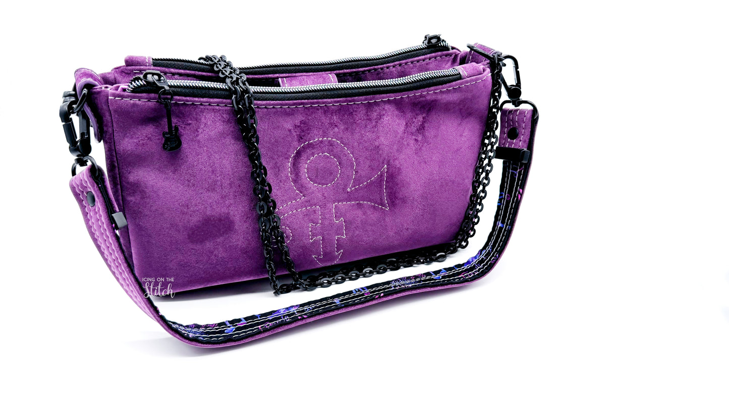 Purple Rain Inspired Crossbody
