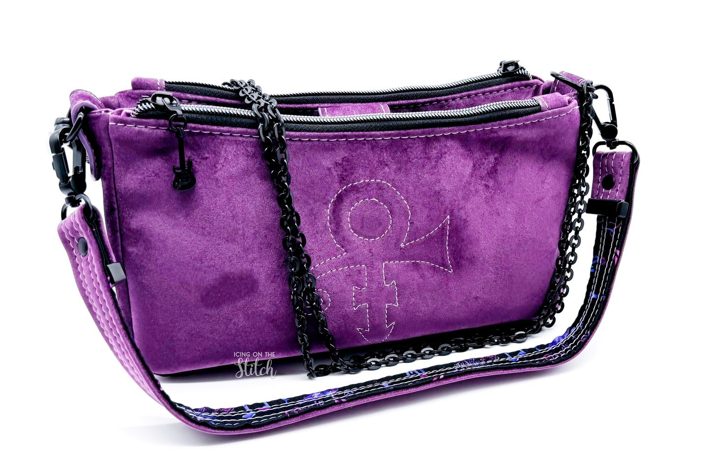Purple Rain Inspired Crossbody