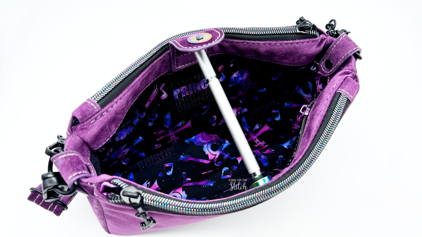 Purple Rain Inspired Crossbody