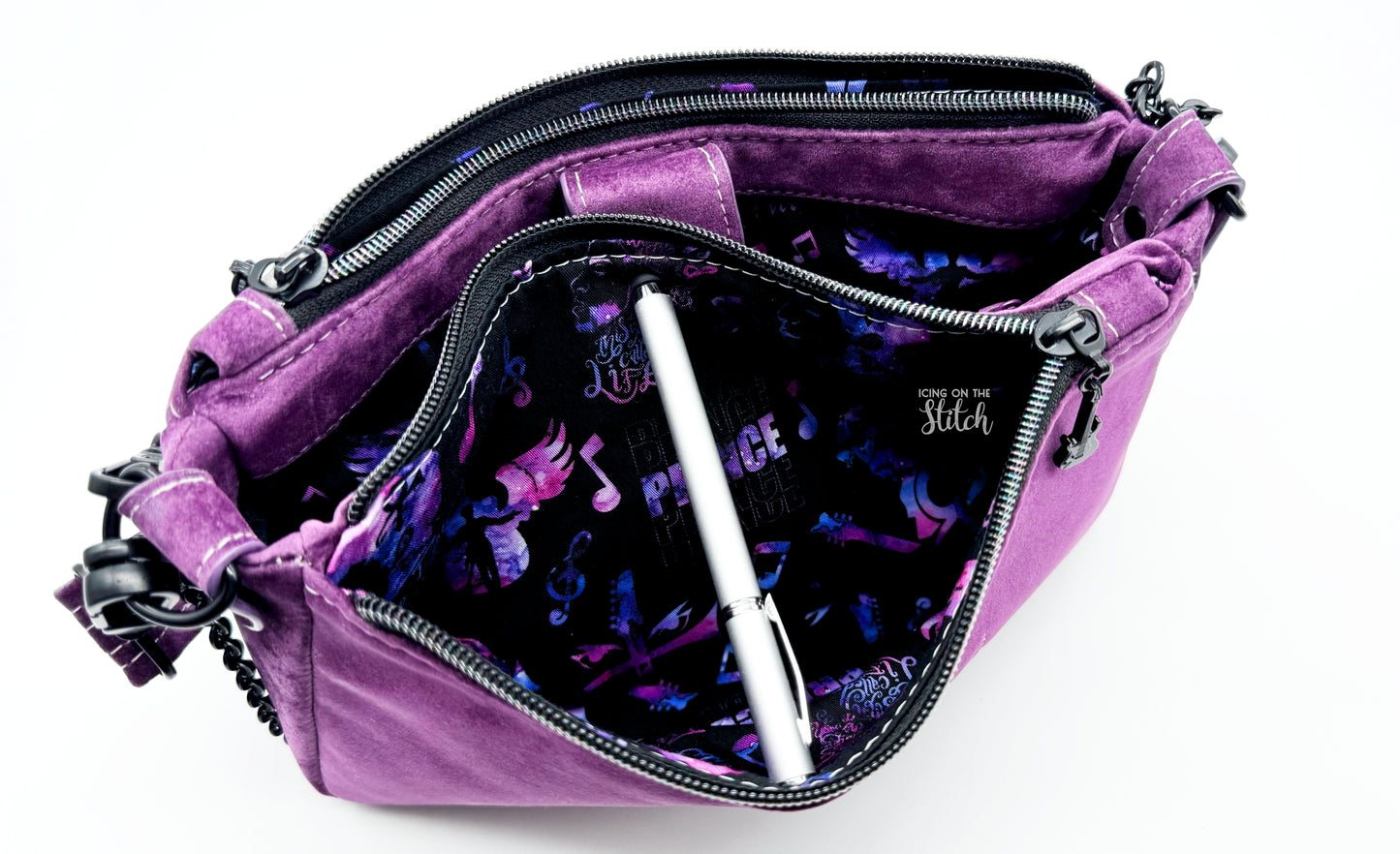 Purple Rain Inspired Crossbody