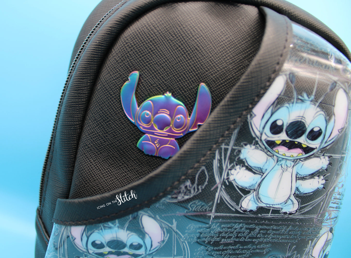 Blue Alien Sling Backpack