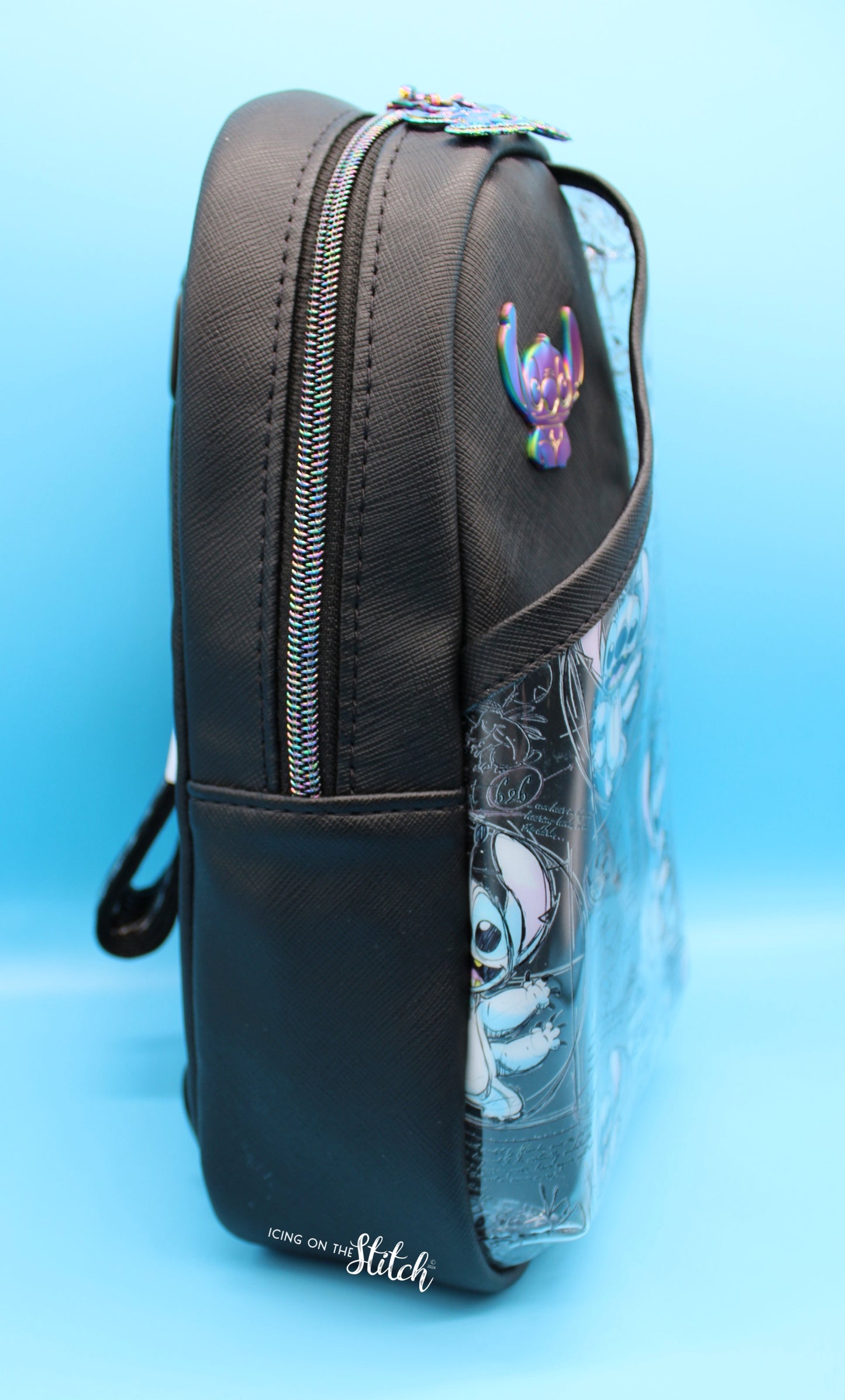 Blue Alien Sling Backpack